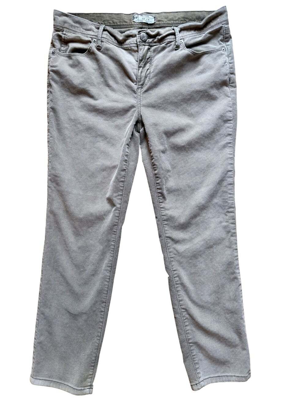 Free People Corduroy Pants Womens 30 Brown Mid Rise Cropped Straight Leg